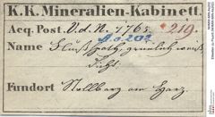 Etiketten zu Fluorit (NHMW-MIN-As202)
